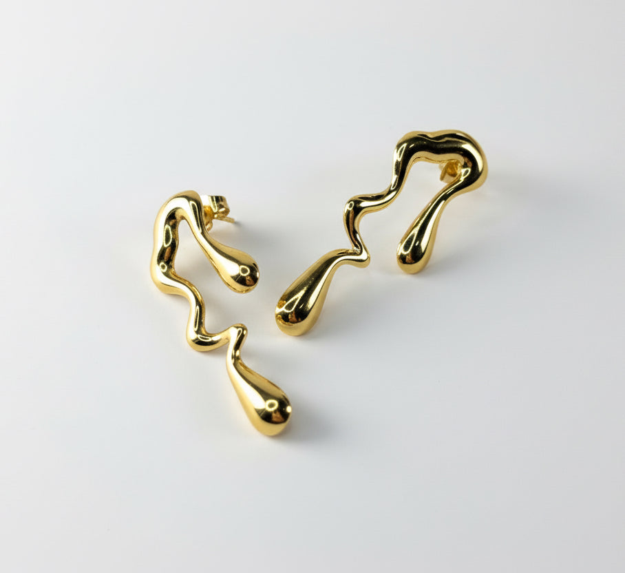Abstract Drip Earrings