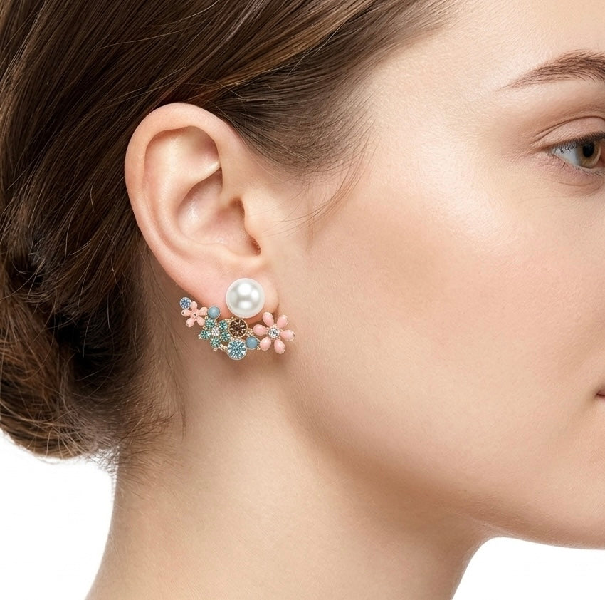 Flower Garden Stud Earring s