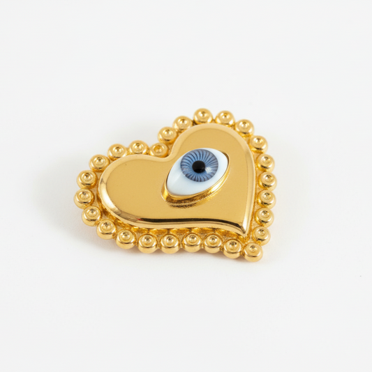 Contour Heart Eye Ring