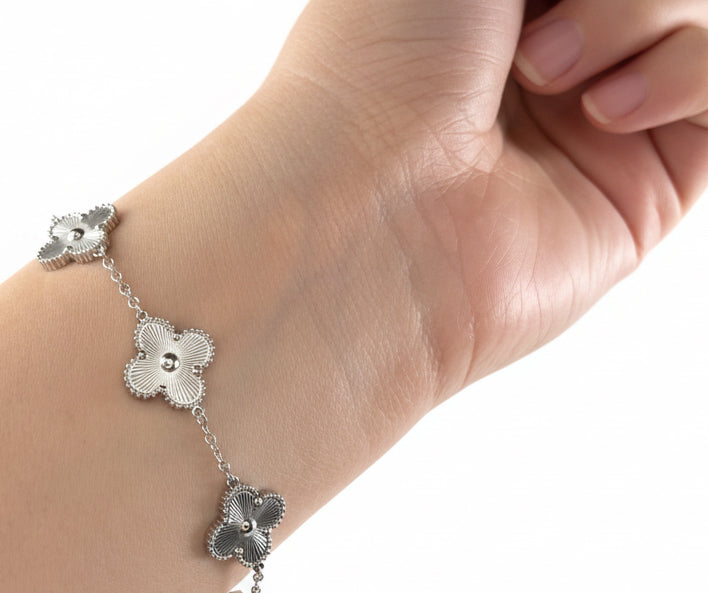 Clover Silver Bracelet