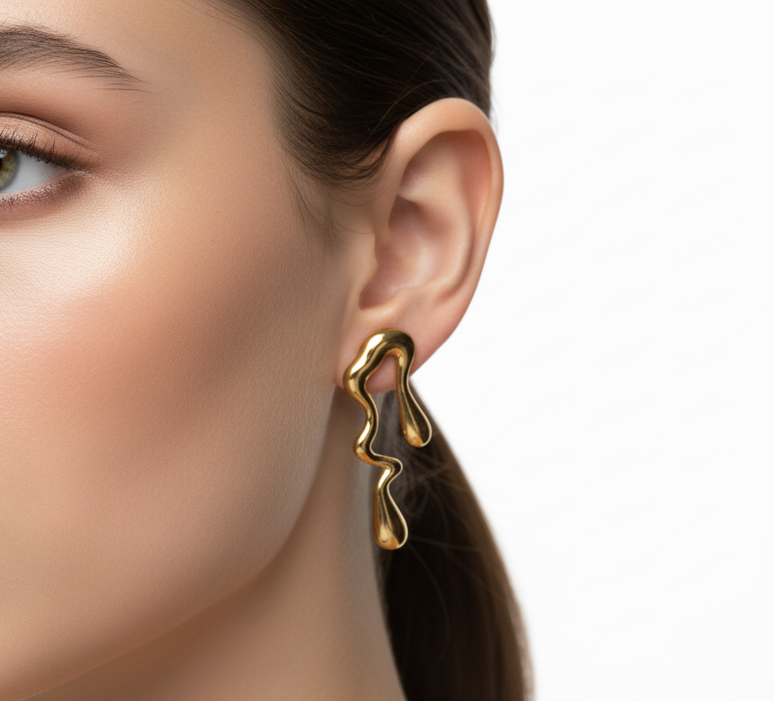 Abstract Drip Earrings