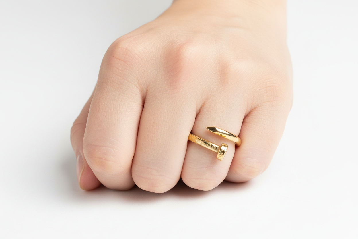 Nail Ring Gold