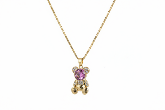 Rainbow Bear Necklace