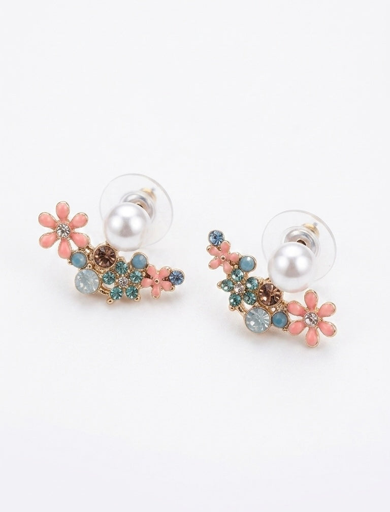 Flower Garden Stud Earring s