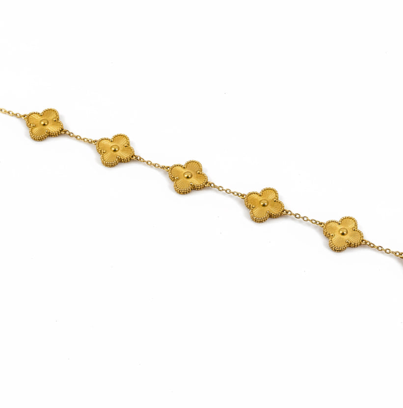 Clover Gold Bracelet (5 charms)