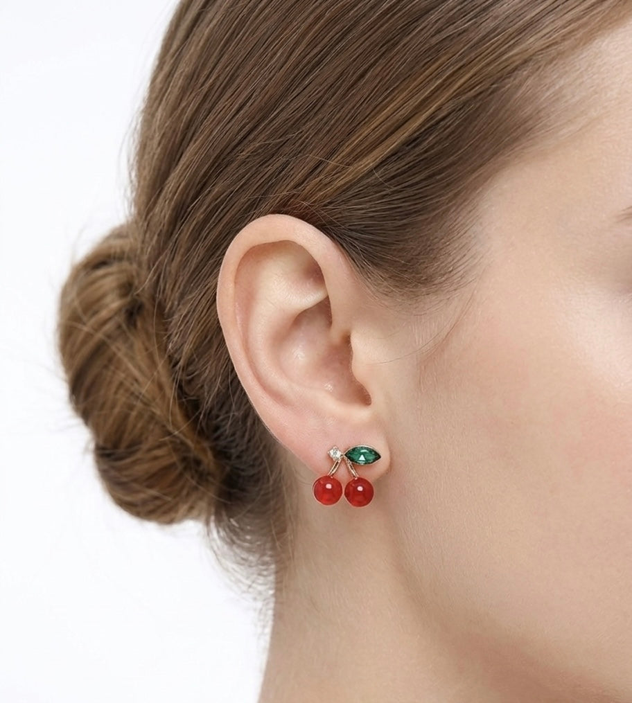 Cherry Stud Earrings