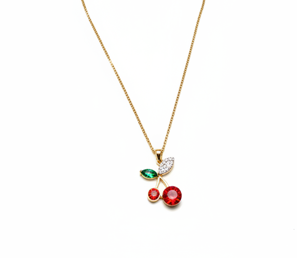 Cherry Charm Chain Necklace